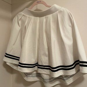 white tennis mini skirt!